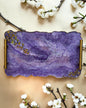 Purple tray handmade epoxy resin geode design
