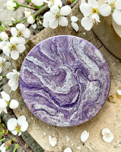 Purple Lazy Susan's geode design epoxy resin, 5 sizes