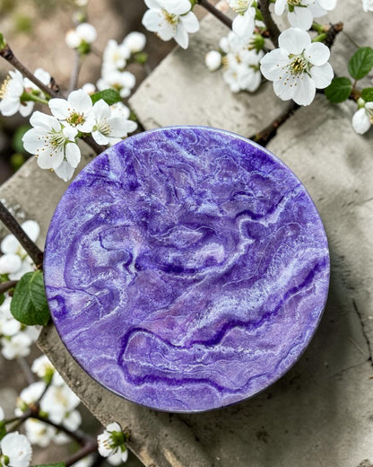 Purple Lazy Susan's geode design epoxy resin, 5 sizes