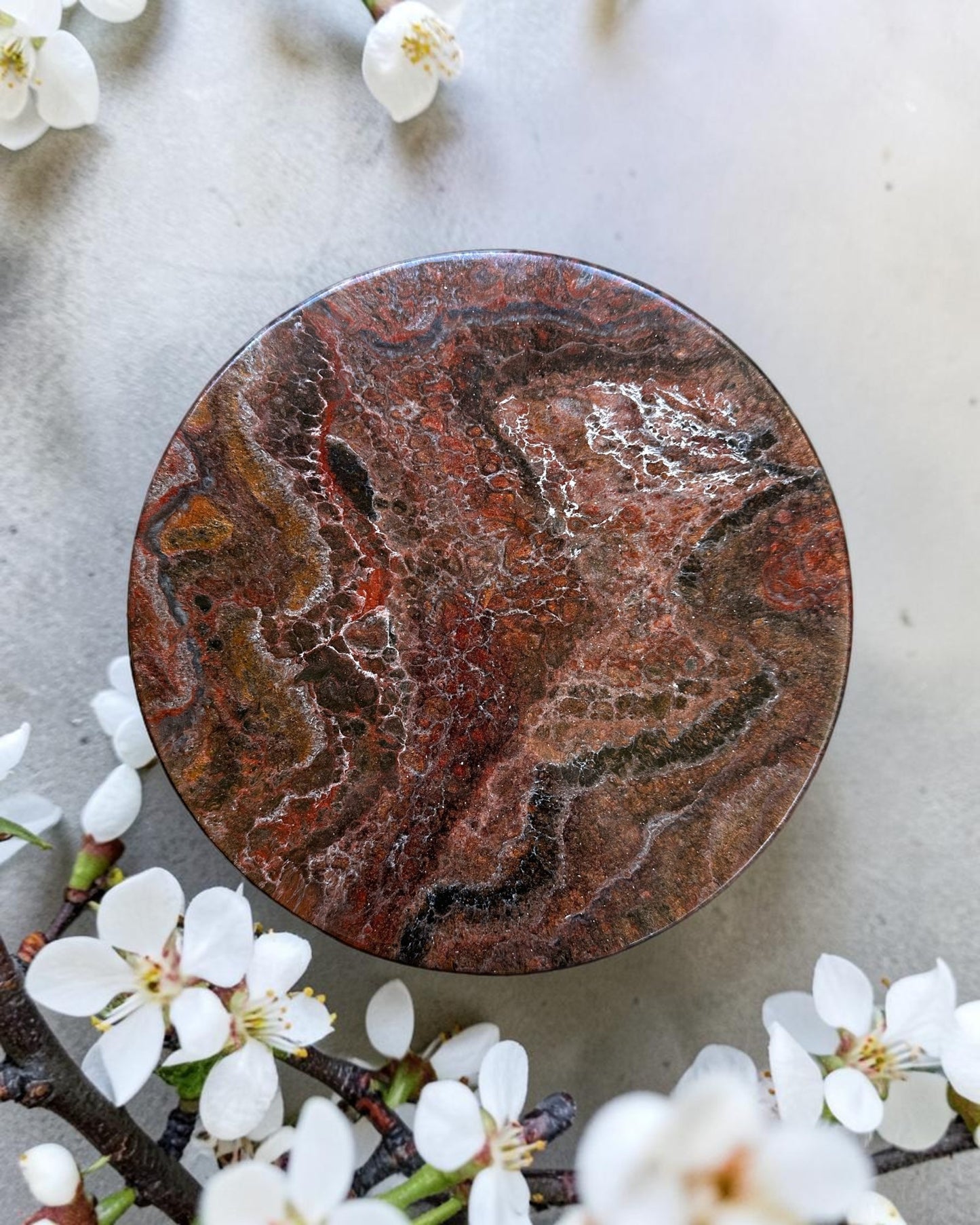Black, Bronze and Copper Lazy Susan's geode design epoxy resin, 5 sizes