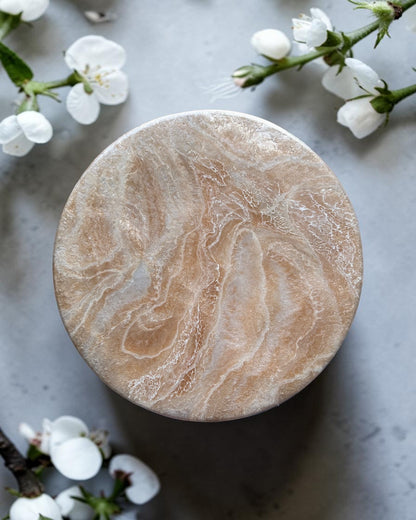 Cream Lazy Susan's geode design epoxy resin, 5 sizes