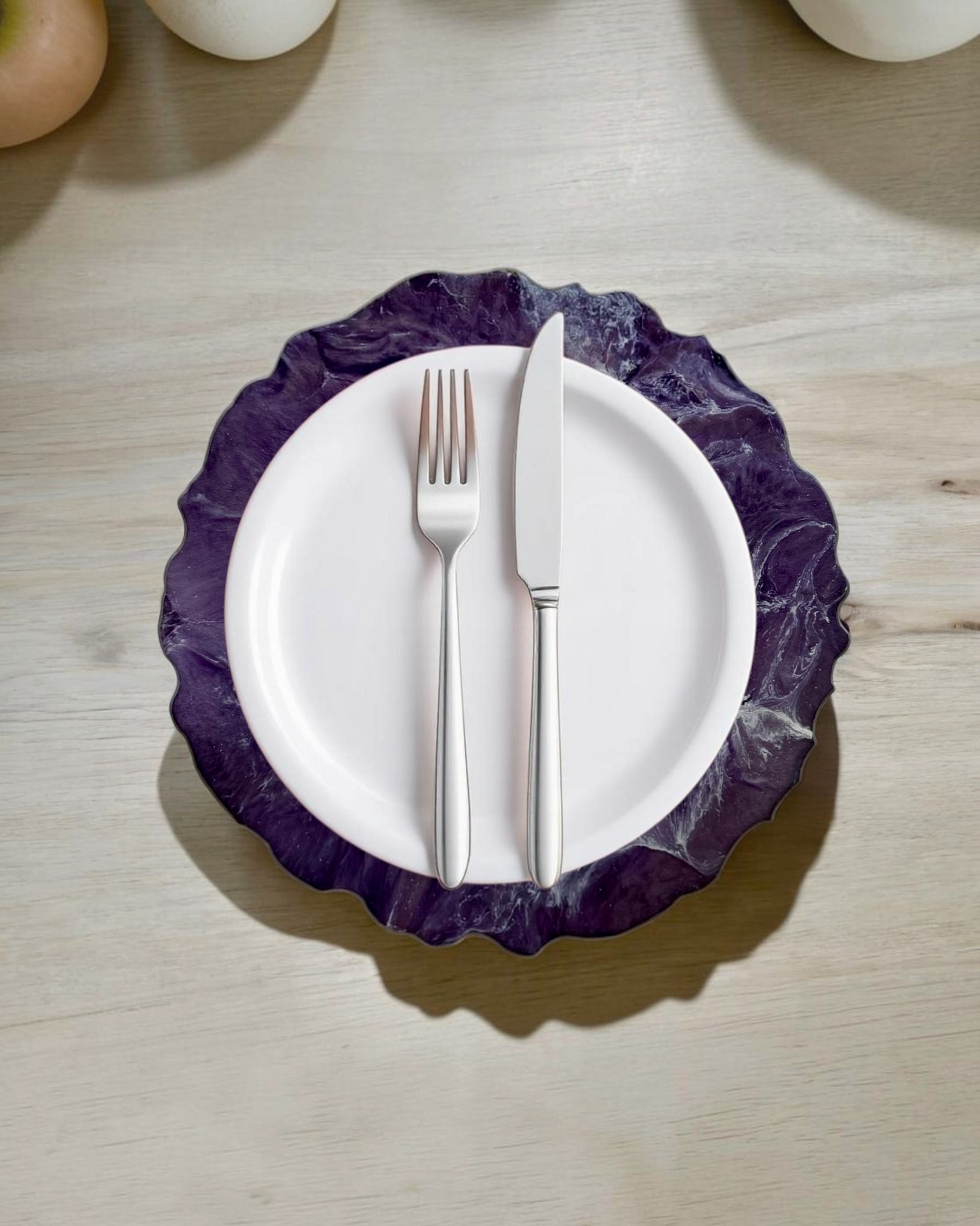 Purple Placemats geode design epoxy resin