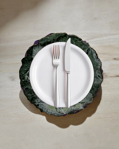 Green Placemats geode design epoxy resin