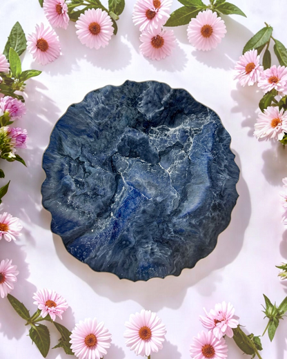 Blue Placemats geode design epoxy resin