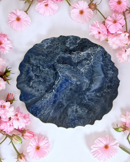 Blue Placemats geode design epoxy resin