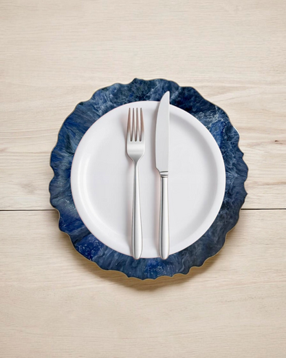 Blue Placemats geode design epoxy resin