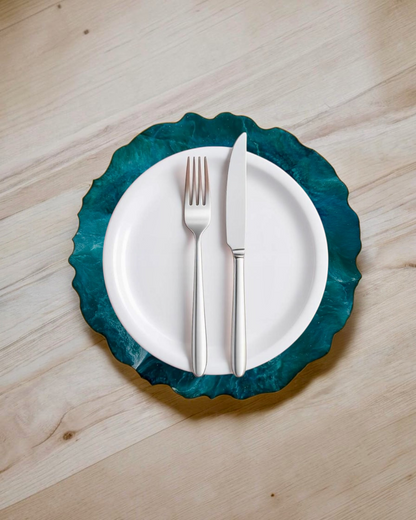 Ocean colors Placemats geode design epoxy resin