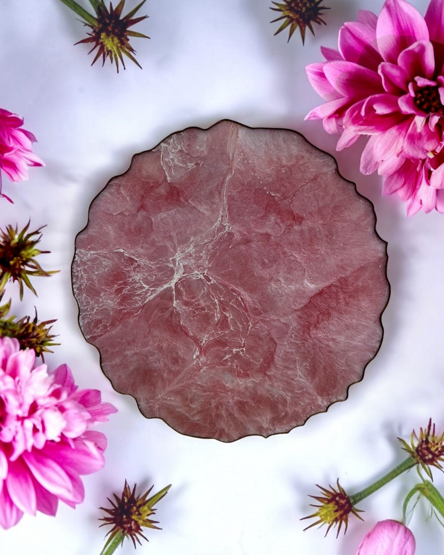 Light Pink Placemats geode design epoxy resin