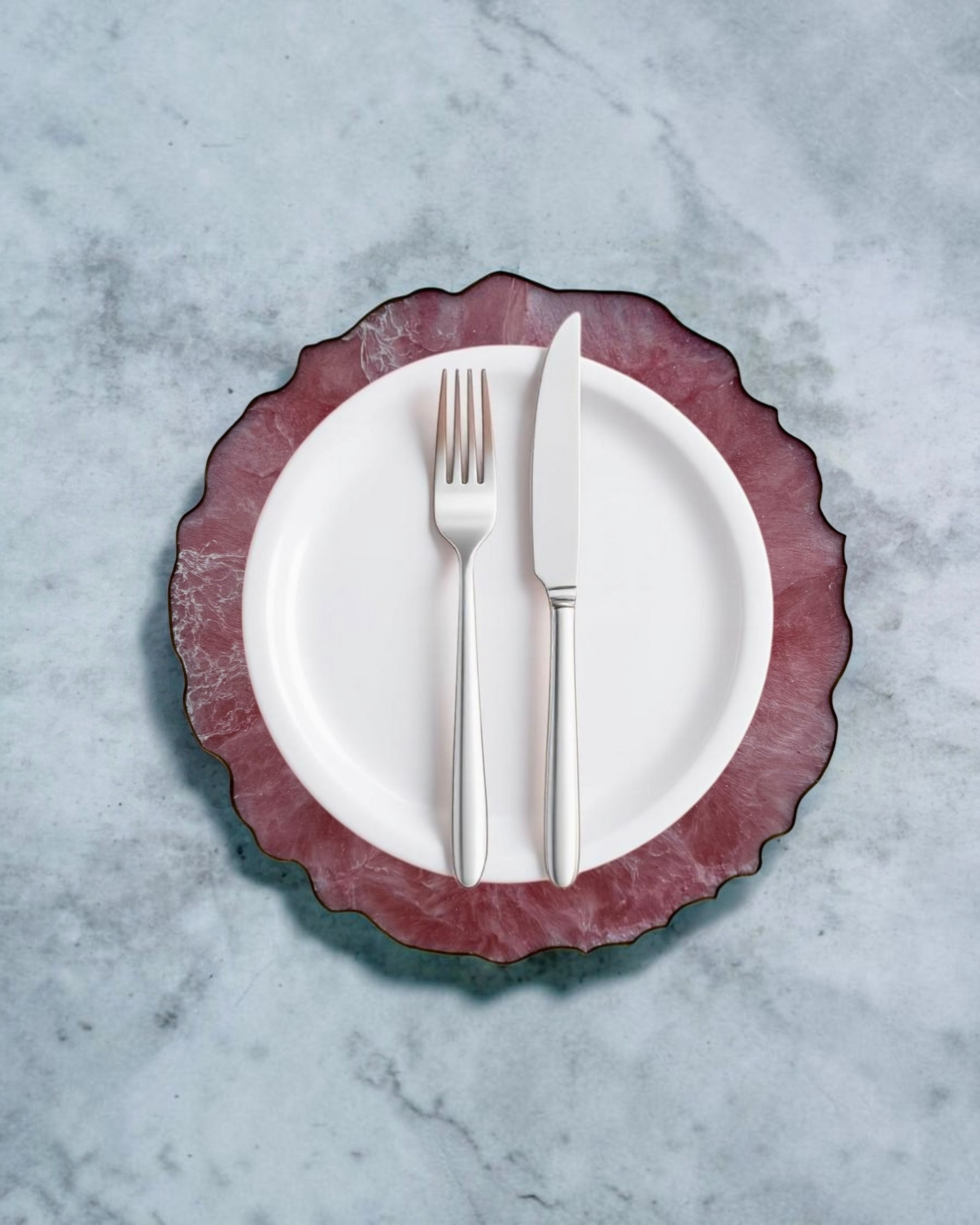 Light Pink Placemats geode design epoxy resin