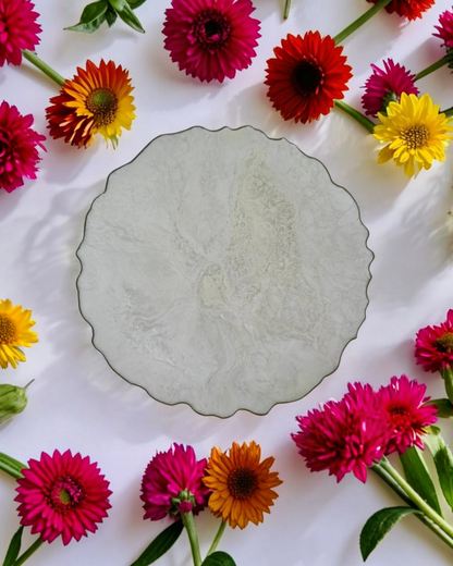 White Placemats geode design epoxy resin