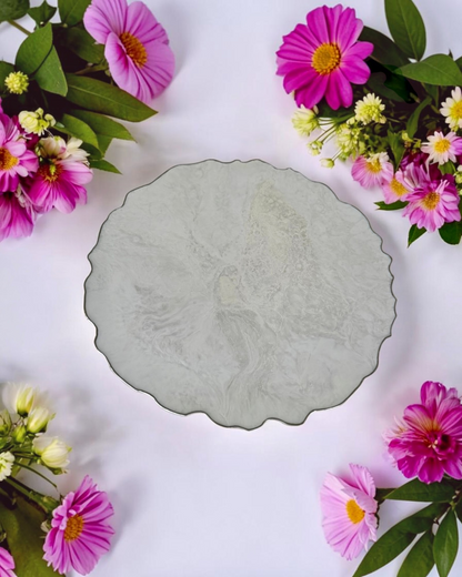 White Placemats geode design epoxy resin