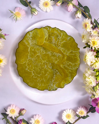 Yellow Placemats geode design epoxy resin