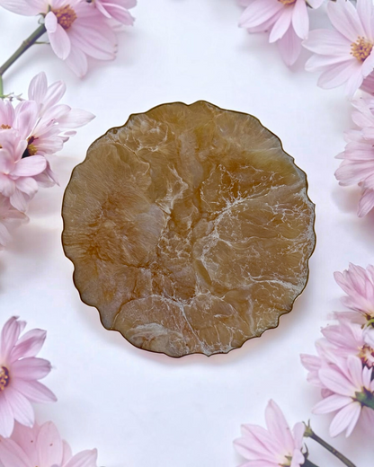 Cream Placemats geode design epoxy resin