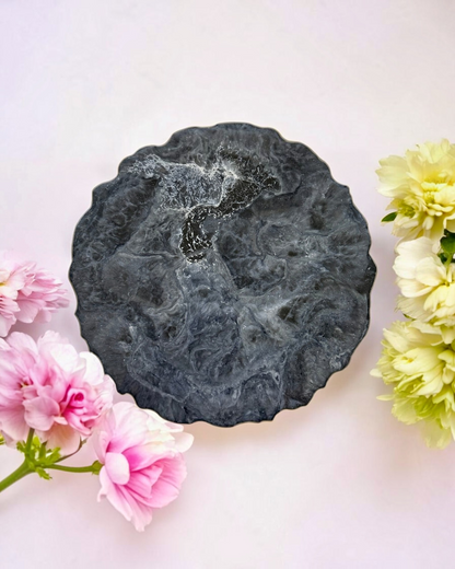 Silver and Grey Placemats geode design epoxy resin