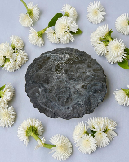 Silver and Grey Placemats geode design epoxy resin