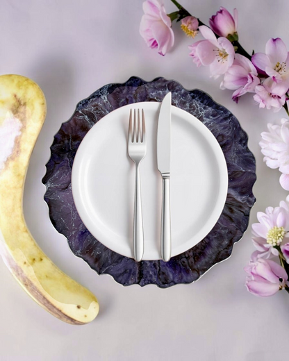 Purple and Brown Placemats geode design epoxy resin