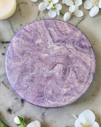 Purple Lazy Susan's geode design epoxy resin, 5 sizes