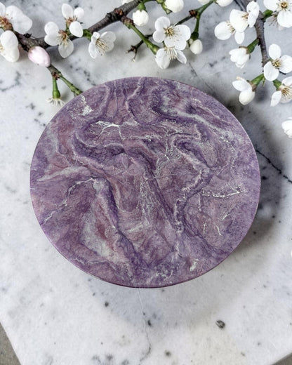 Purple Lazy Susan's geode design epoxy resin, 5 sizes