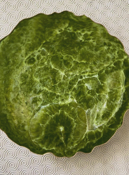 Olive green Placemats geode design epoxy resin