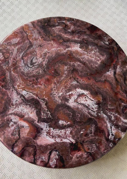Black, Bronze and Copper Lazy Susan's geode design epoxy resin, 5 sizes