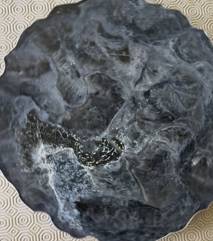 Silver and Grey Placemats geode design epoxy resin