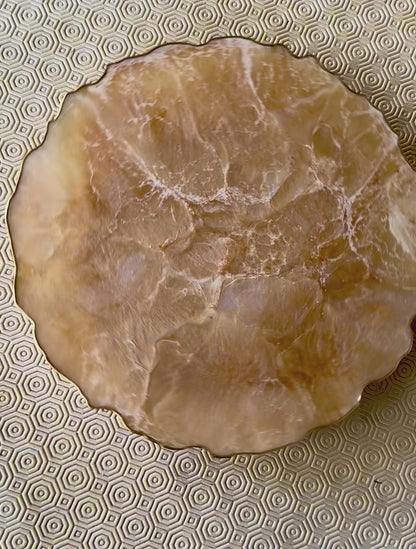 Cream Placemats geode design epoxy resin