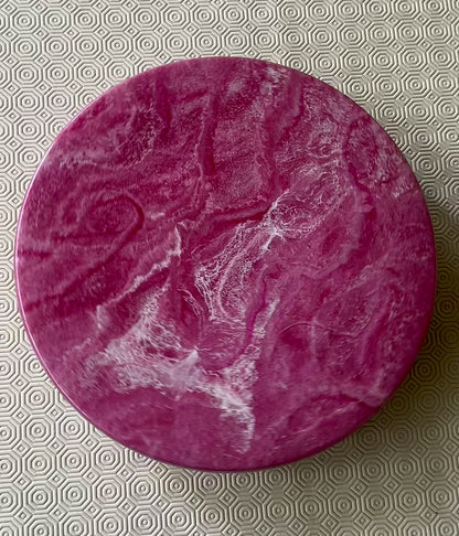 Pink Lazy Susan's geode design epoxy resin, 5 sizes
