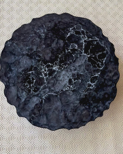 Black Placemats geode design epoxy resin