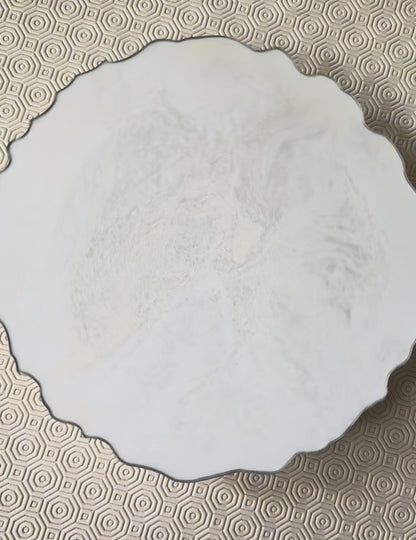 White Placemats geode design epoxy resin