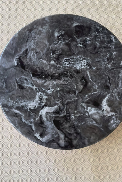 Black Lazy Susan's geode design epoxy resin, 5 sizes