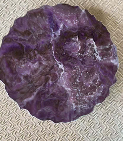Purple and Brown Placemats geode design epoxy resin