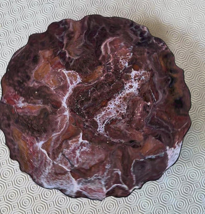 Black, Bronze and Copper Placemats geode design epoxy resin