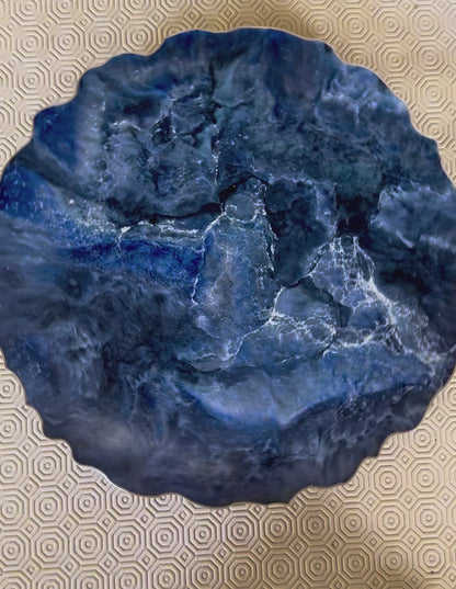 Blue Placemats geode design epoxy resin